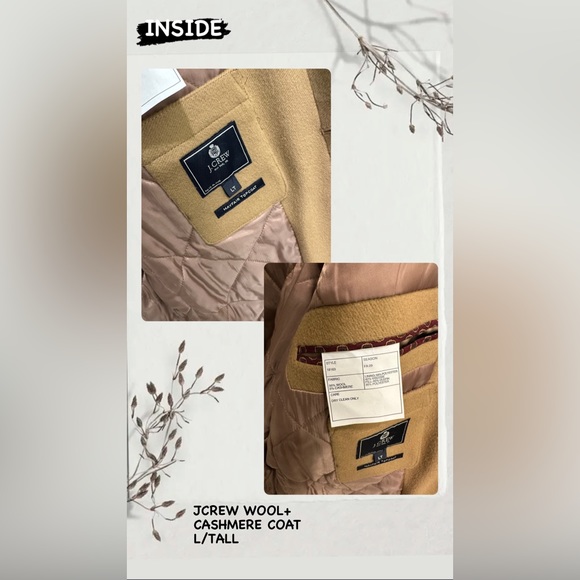 JCREW WOOL+
CASHMERE COAT - Picture 2 of 3